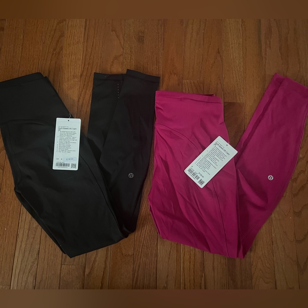 New with tags attached Lululemon Swift speed HR leggings (2 items)